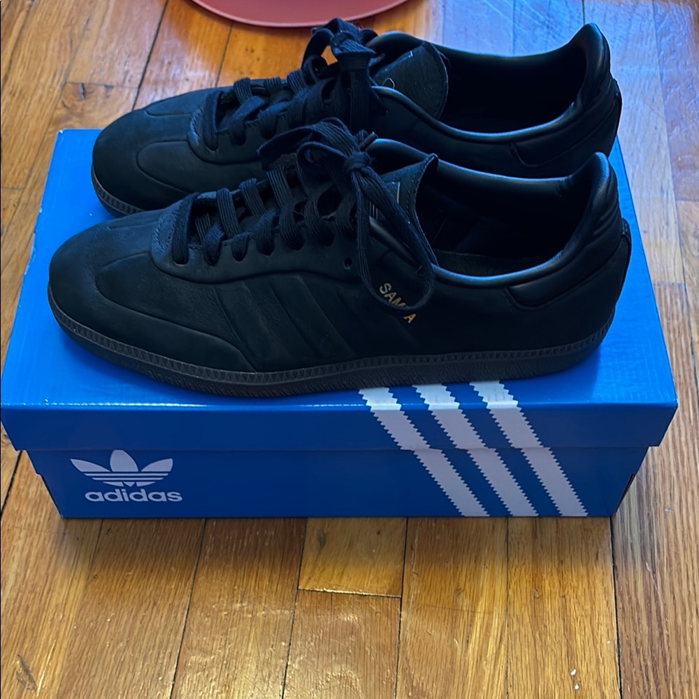 Adidas Originals Samba Limited Edition Leather Suede Black Black Gum Men’s 7